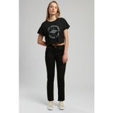 Lee Cooper Susie Normal Bel Normal Kesim Düz Paça Siyah Kadın Jean Pantolon