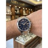 Lee Cooper Takvimli Erkek Kol Saati | 46 mm Çelik Kasa, Çift Renk Kordon, 5 Atm - Gümüş - Lacivert - Rose
