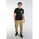 Lee Cooper Tesse Erkek %100 Pamuk O Yaka T-Shirt Siyah - 05-Siyah