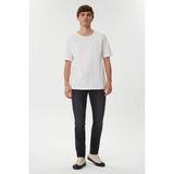 Lee Cooper Thomas Erkek %100 Pamuk Oversize Bisiklet Yaka T-Shirt Off White - Beyaz