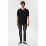 Lee Cooper Thomas Erkek %100 Pamuk Oversize Bisiklet Yaka T-Shirt Siyah - 05-Siyah