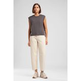 Lee Cooper Tımeless Kadın %100 Pamuk Basic Bisiklet Yaka T-Shirt Gri