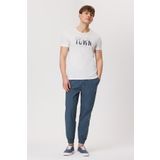 Lee Cooper Town Erkek %100 Pamuk O Yaka T-shirt Off White