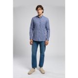 Lee Cooper Trevor 1 Erkek Dokuma Gömlek Lacivert