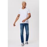 Lee Cooper Twingo Erkek %100 Pamuk O Yaka Pike T-Shirt Beyaz