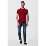 Lee Cooper Twingo Erkek %100 Pamuk O Yaka Pike T-Shirt Kırmızı - 604-Kırmızı