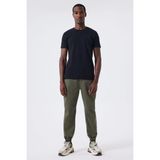 Lee Cooper Twingos 6 Erkek %100 Pamuk Pike O Yaka T-Shirt Siyah - 05-Siyah