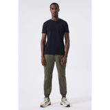 Lee Cooper Twingos 6 Erkek %100 Pamuk Pike O Yaka T-Shirt Siyah