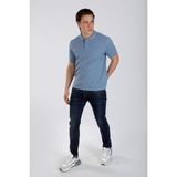 Lee Cooper Twins 1 Erkek %100 Pamuk Pike Polo Yaka T-Shirt Açık Mavi - 004-Mavi