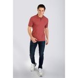 Lee Cooper Twins 1 Erkek %100 Pamuk Pike Polo Yaka T-Shirt Gül Kurusu - Pembe