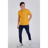Lee Cooper Twins 1 Erkek %100 Pamuk Pike Polo Yaka T-Shirt Hardal - XL - 03-Kahverengi