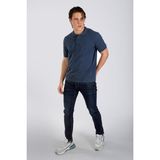 Lee Cooper Twins 1 Erkek %100 Pamuk Pike Polo Yaka T-Shirt İndigo - 004-Mavi