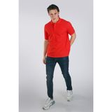 Lee Cooper Twins 1 Erkek %100 Pamuk Pike Polo Yaka T-Shirt Kısa Kırmızı