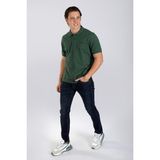 Lee Cooper Twins 1 Erkek %100 Pamuk Pike Polo Yaka T-Shirt Koyu Yeşil - 10-Yeşil