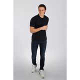 Lee Cooper Twins 1 Erkek %100 Pamuk Pike Polo Yaka T-Shirt Lacivert - 2XL - 004-Mavi