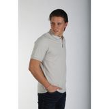 Lee Cooper Twins 1 Erkek %100 Pamuk Pike Polo Yaka T-Shirt Taş - Beyaz