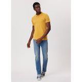 Lee Cooper Twins Erkek %100 Pamuk Polo Yaka T-Shirt Hardal - 2XL - Kahve