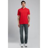 Lee Cooper Twins Erkek %100 Pamuk Polo Yaka T-Shirt Kırmızı - XL - 604-Kırmızı