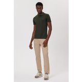 Lee Cooper Twins Erkek %100 Pamuk Polo Yaka T-shirt Olive