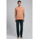 Lee Cooper Twins Erkek %100 Pamuk Polo Yaka T-Shirt Somon - 2XL - Pembe