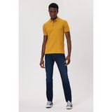 Lee Cooper Tylen Erkek %100 Pamuk Polo Yaka T-Shirt Hardal - 03-Kahverengi
