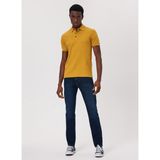 Lee Cooper Tylen Erkek %100 Pamuk Polo Yaka T-Shirt Hardal - Kahve