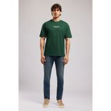 Lee Cooper ULRIC Erkek Loose %100 Pamuk Baskılı Bisiklet Yaka T-Shirt Yeşil