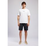 Lee Cooper ULRIC Loose%100 Pamuk Baskılı Bisiklet Yaka T-Shirt, S, 262 LCM 242019, BEYAZ, Erkek
