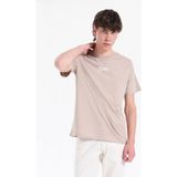 Lee Cooper WILDER Erkek Regular Fit %100 Pamuk Baskılı Bisiklet Yaka T-Shirt Kahverengi - 03-Kahverengi - XL
