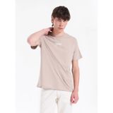 Lee Cooper WILDER Regular Fit%100 Pamuk Baskılı Bisiklet Yaka T-Shirt Kahverengi, S, 262 LCM 242051, KAHVERENGİ, Erkek