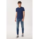 Lee Cooper William Erkek %100 Pamuk O Yaka T-Shirt Lacivert