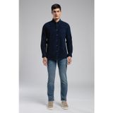 Lee Cooper Wornes Erkek Kadife Uzun Kol Gömlek Lacivert