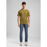 Lee Cooper Yağ Yeşili Regular Fit T-Shirt, M, 5003355119, Yağ Yeşili, Erkek