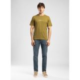 Lee Cooper Yağ Yeşili Regular Fit T-Shirt, S, 5003355110, Yağ Yeşili, Erkek