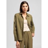 Lee Cooper Yeşil Gömlek, XL, 5003361909, Yağ Yeşili, Kadın