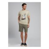 Lee Cooper Yuvarlak Yaka Bej Erkek T-Shirt 252 LCM 242050 MONTAY BEJ