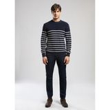 Lee Cooper Yuvarlak Yaka Regular Fit Lacivert Erkek Kazak 261 Lcm 241020 Baldwın Lacivert-Ekr - XL