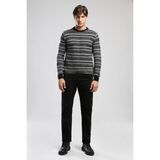 Lee Cooper Yuvarlak Yaka Regular Fit Siyah - Antrasit Erkek Kazak 261 Lcm 241023 Mıguel Siyah-Antra - XL