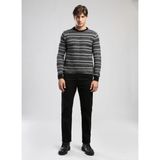 Lee Cooper Yuvarlak Yaka Regular Fit Siyah - Antrasit Erkek Kazak 261 Lcm 241023 Mıguel Siyah-Antra