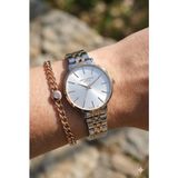 Lee Cooper Zarif ve Şık Kadın Kol Saati | Silver Rose Gold Çelik Kordonlu - Bileklik Hediyeli - Gümüş - Rose