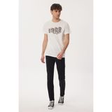 Lee Cooper Zeta Erkek %100 Pamuk O Yaka T-Shirt Beyaz - 2XL
