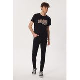 Lee Cooper Zeta Erkek %100 Pamuk O Yaka T-Shirt Siyah - 05-Siyah