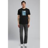 Lee Cooper Zora Erkek %100 Pamuk O Yaka T-Shirt Siyah - 05-Siyah
