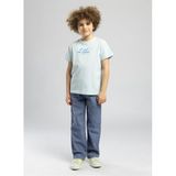 Lee Cooper Zumba Erkek Çocuk Baskılı Bisiklet Yaka T-Shirt Mavi, 8 Yaş, 262 LCB 242010, MAVİ, Erkek Çocuk