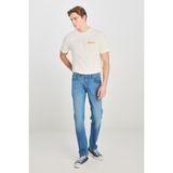 Lee Daren Kadın Coolmax Regular Fit Açık Mavi Pamuklu Esnek Denim Jean Pantolon Kargo Kesim Özellikli