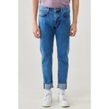Lee Daren Regular Straight Fit Normal Bel Esnek Jean Kot Pantolon Erkek Denim Mavisi Desenli Kumaş - 31 / 34