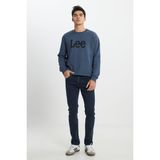 Lee Daren Regular Straight Fit Normal Bel Esnek Jean Kot Pantolon Erkek Desenli Mavi Kumaş - 31 - 34