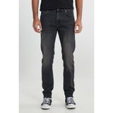 Lee Daren Regular Straight Fit Normal Bel Esnek Jean Kot Pantolon Erkek Koyu Gri Denim Kumaş Günlük Stil - 36 / 34