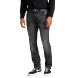 Lee Daren Zip Fly Regular Straight Jean Pantolon Erkek Jean Pantolon, Koyu Gri, 34/32