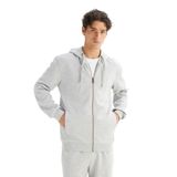 Lee Erkek Gri Polar S Beden Kapüşonlu Erkek Pike Modeli